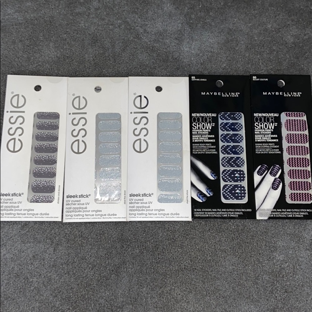 Essie and Maybelline Nail art